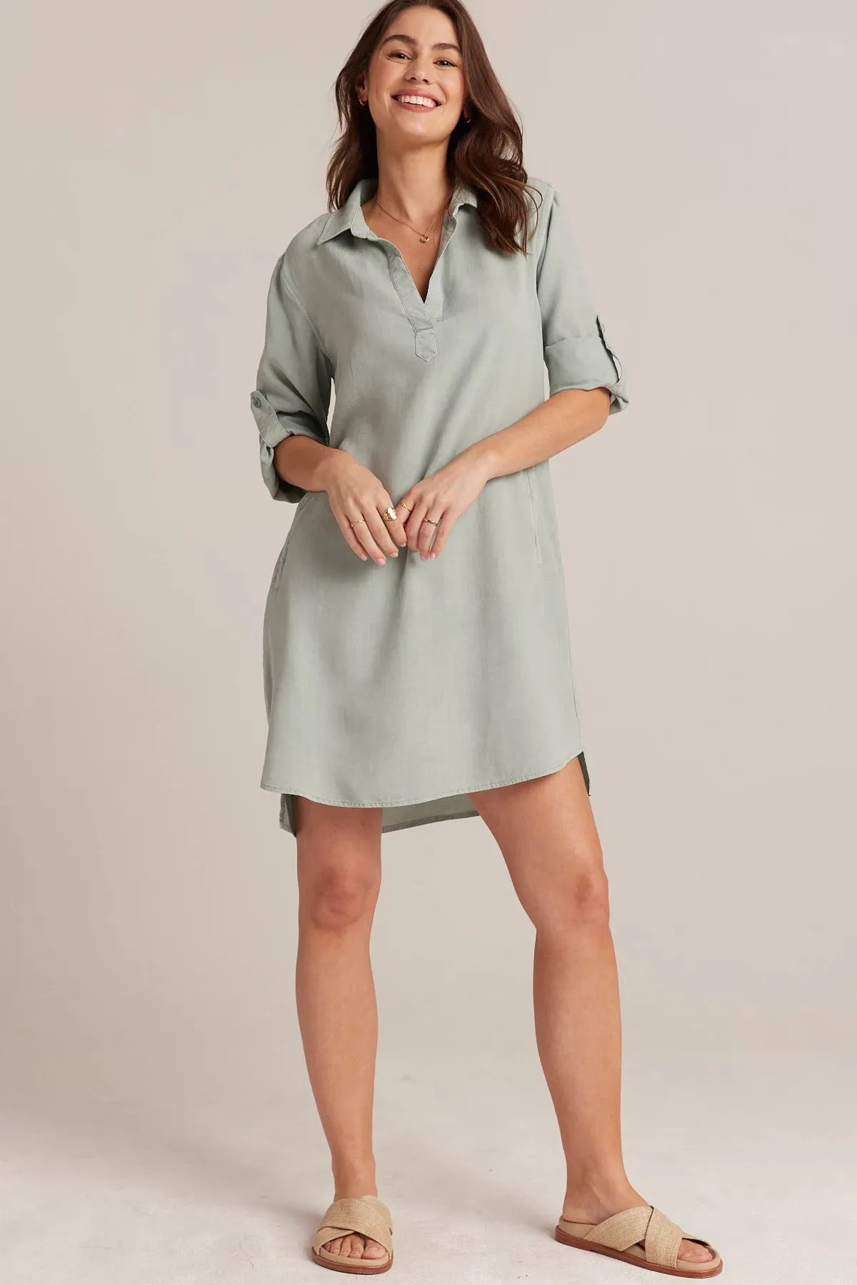 Long Sleeve A-Line Shirt Dress sold by Hills Dry Goods