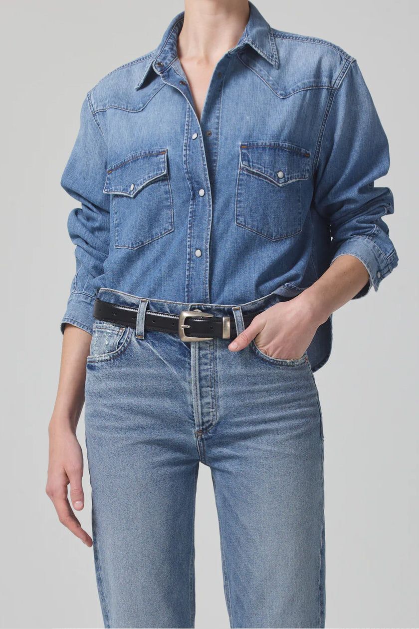 Cropped Western Shirt sold by Hills Dry Goods
