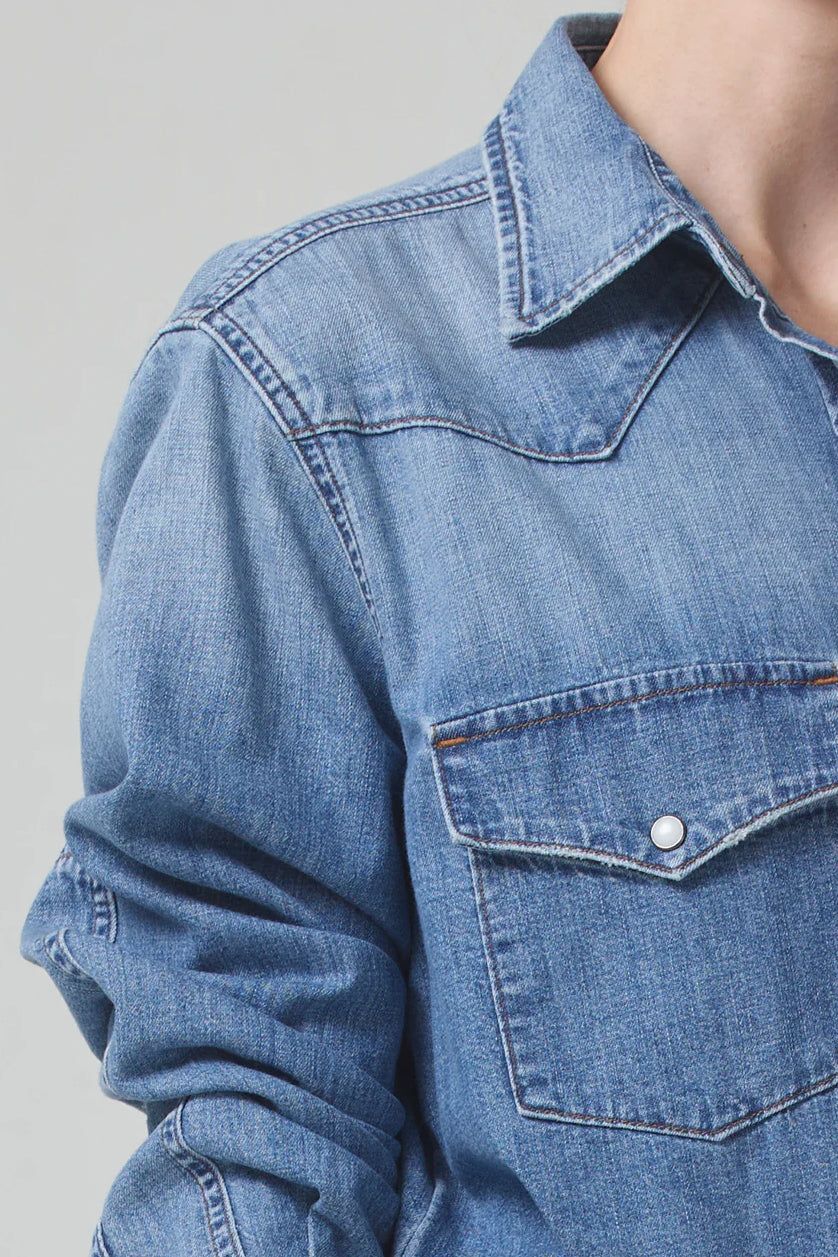 Cropped Western Shirt sold by Hills Dry Goods product image thumbnail 3