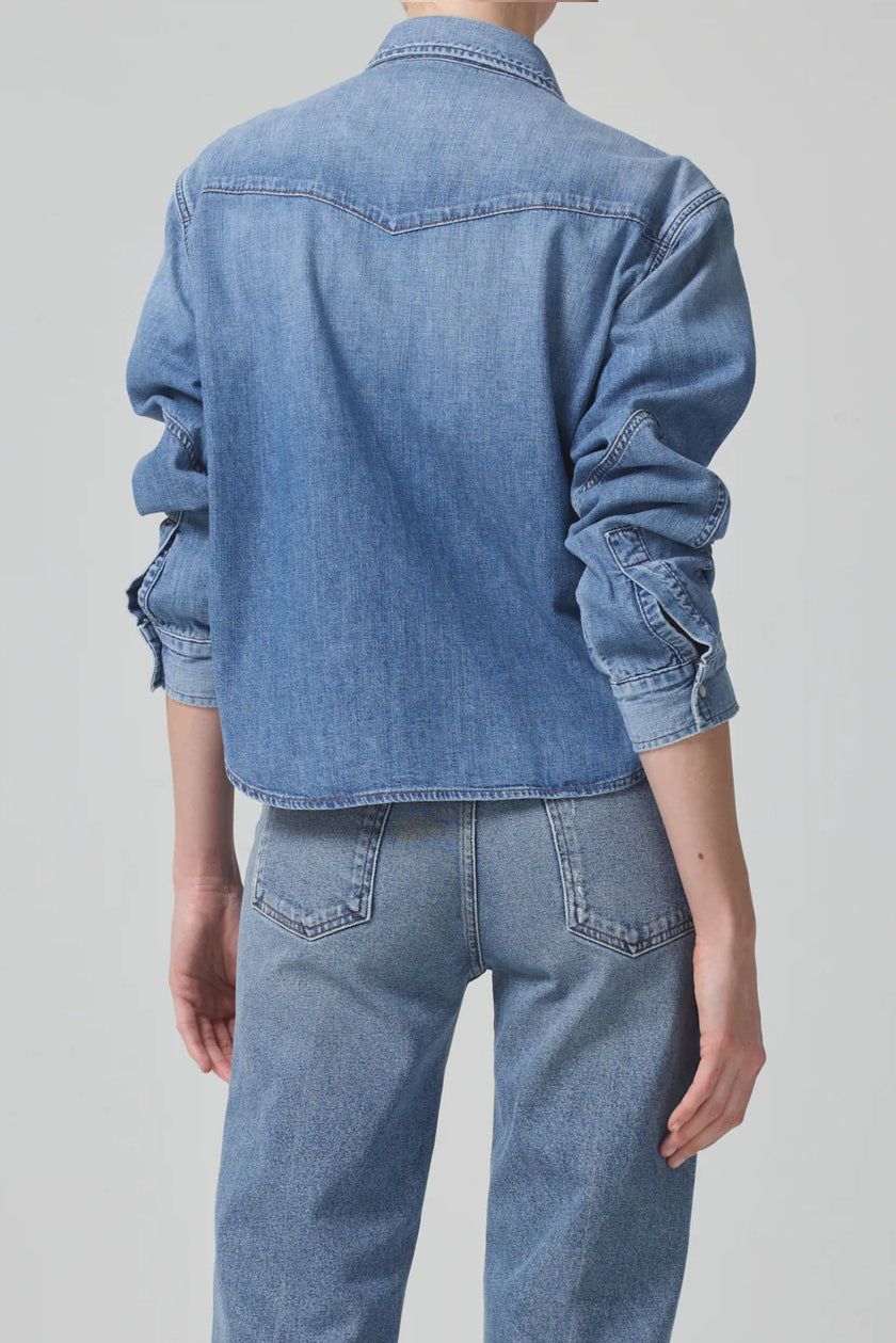 Cropped Western Shirt sold by Hills Dry Goods product image thumbnail 5