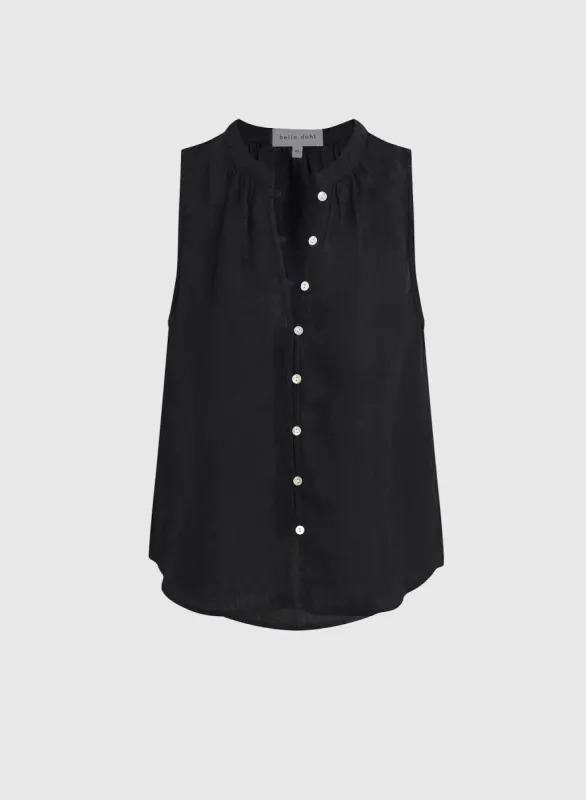 Sleeveless Shirred Shoulder Blouse sold by Hills Dry Goods