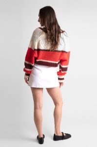 White Denim Mini Skirt sold by Hills Dry Goods