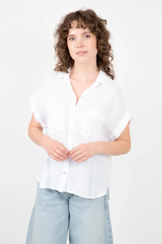Linen Two Pocket Short Sleeve Shirt sold by Hills Dry Goods