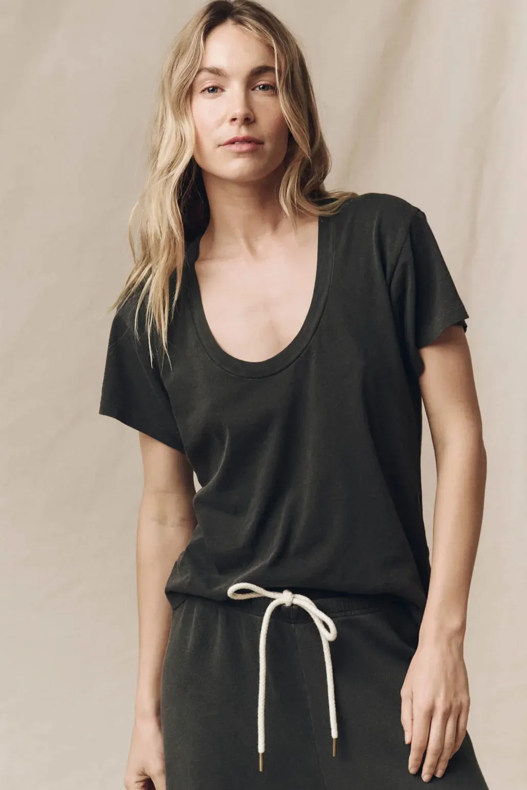 The Slim U-Neck Tee sold by Hills Dry Goods product image thumbnail 2
