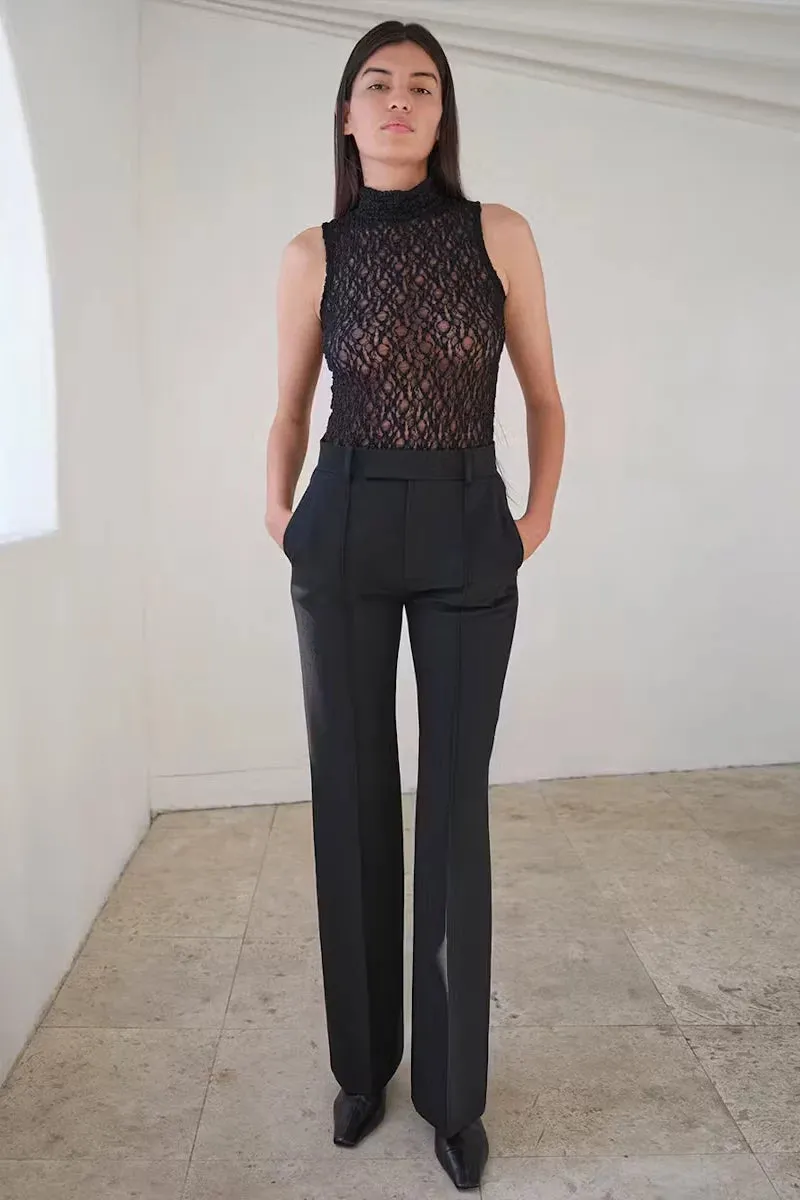 Sleeveless Mesh Mockneck Top sold by Hills Dry Goods product image thumbnail 2