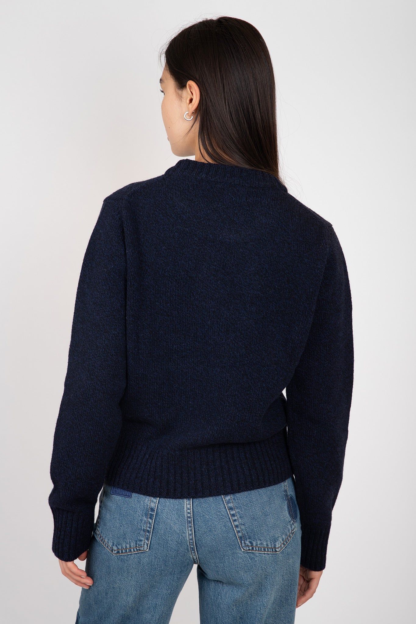 Blue Flower Graphic O-Neck Pullover sold by Hills Dry Goods product image thumbnail 4