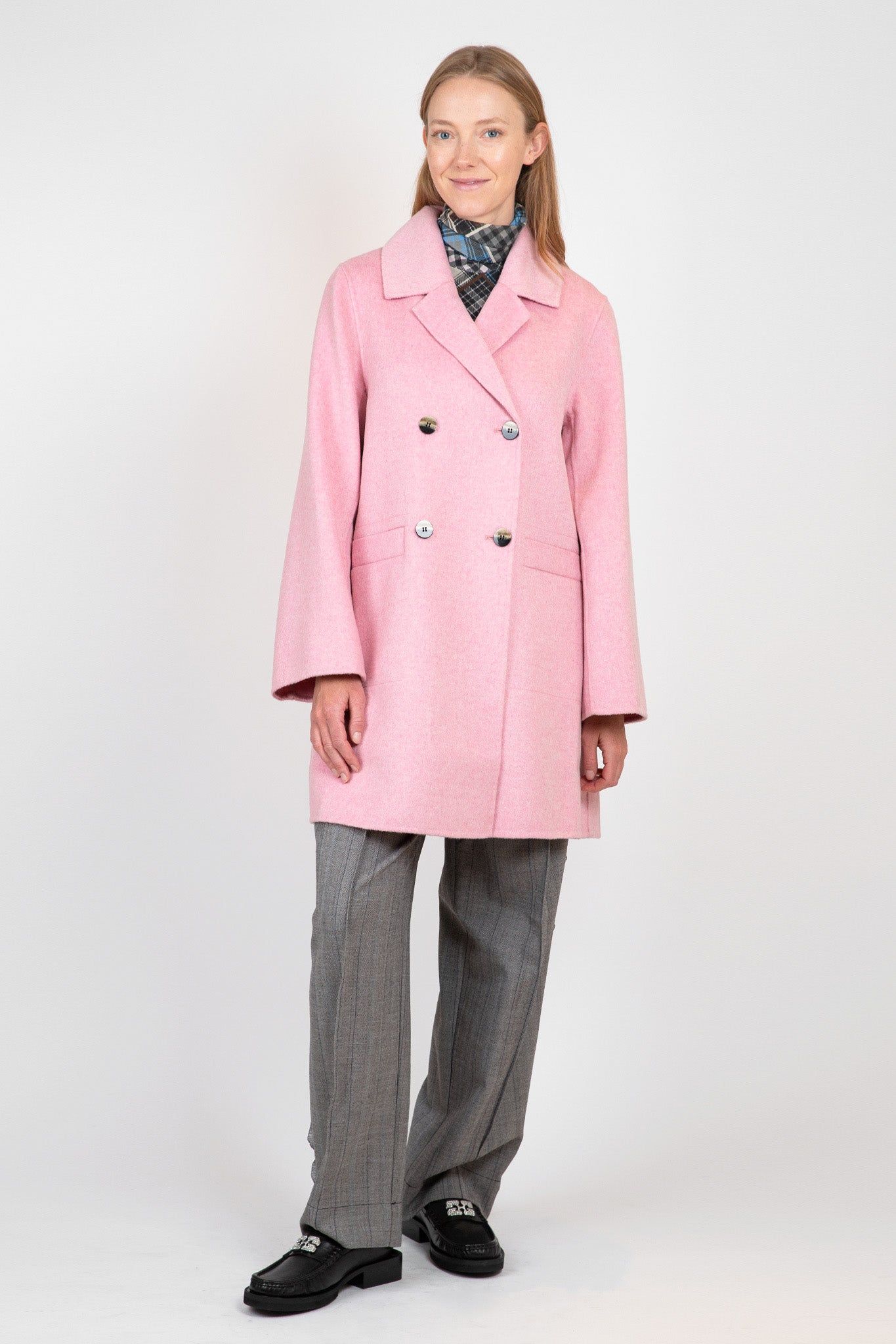 Pink Wool Midi Jacket sold by Hills Dry Goods product image thumbnail 3