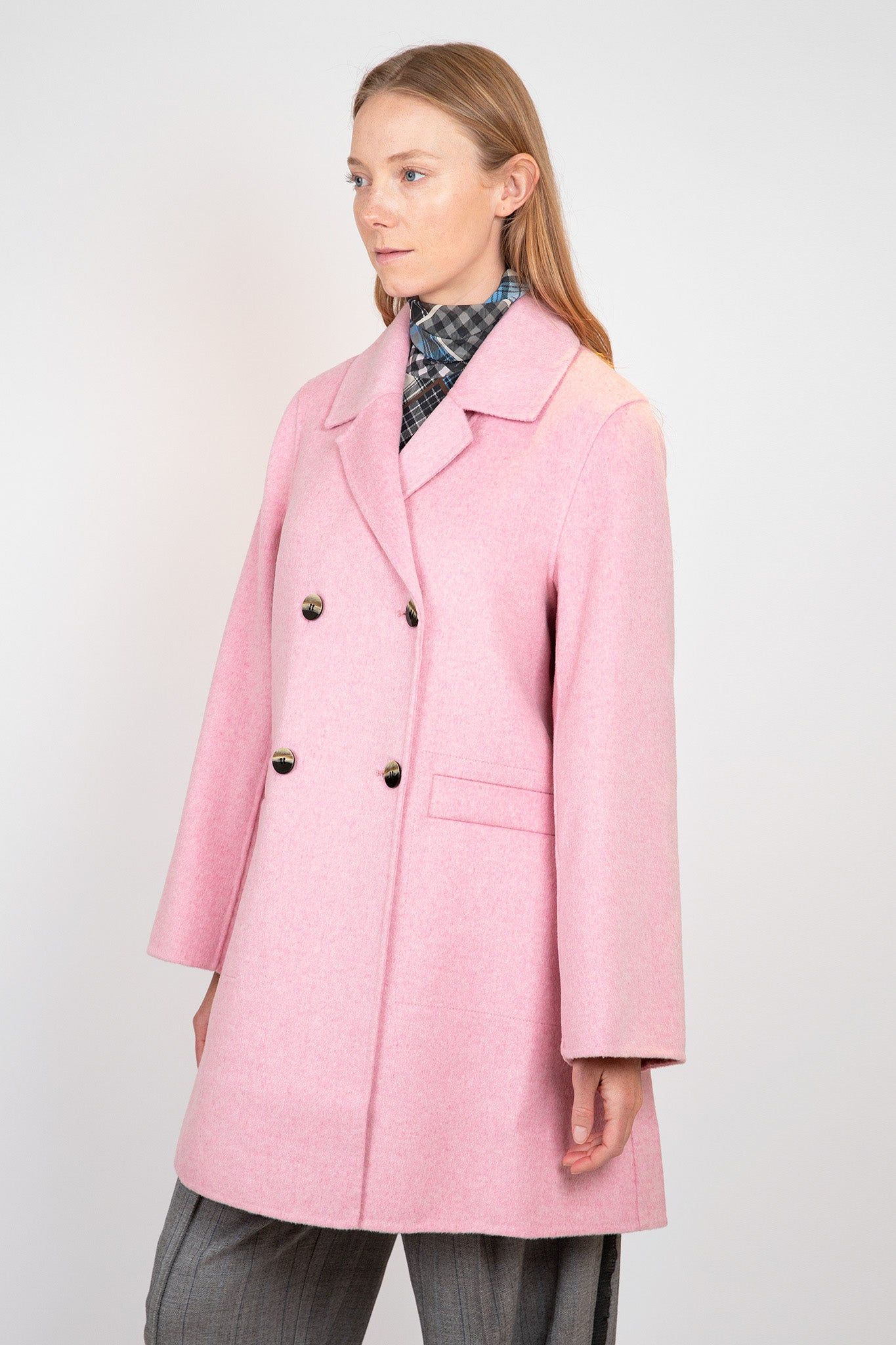 Pink Wool Midi Jacket sold by Hills Dry Goods product image thumbnail 4