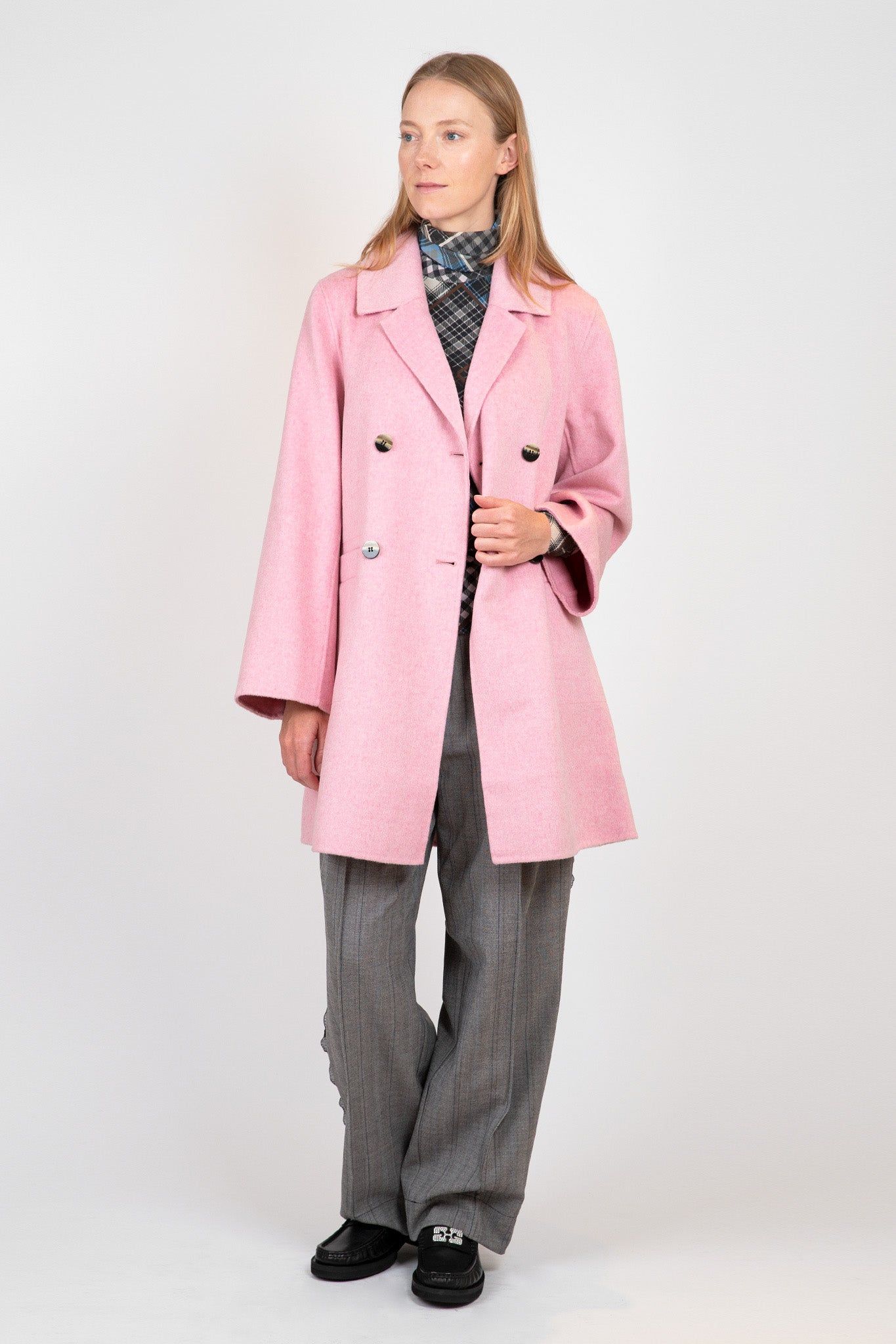 Pink Wool Midi Jacket sold by Hills Dry Goods product image thumbnail 2