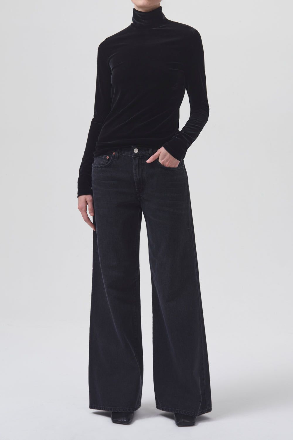 Pascale Velvet Turtleneck sold by Hills Dry Goods product image thumbnail 2