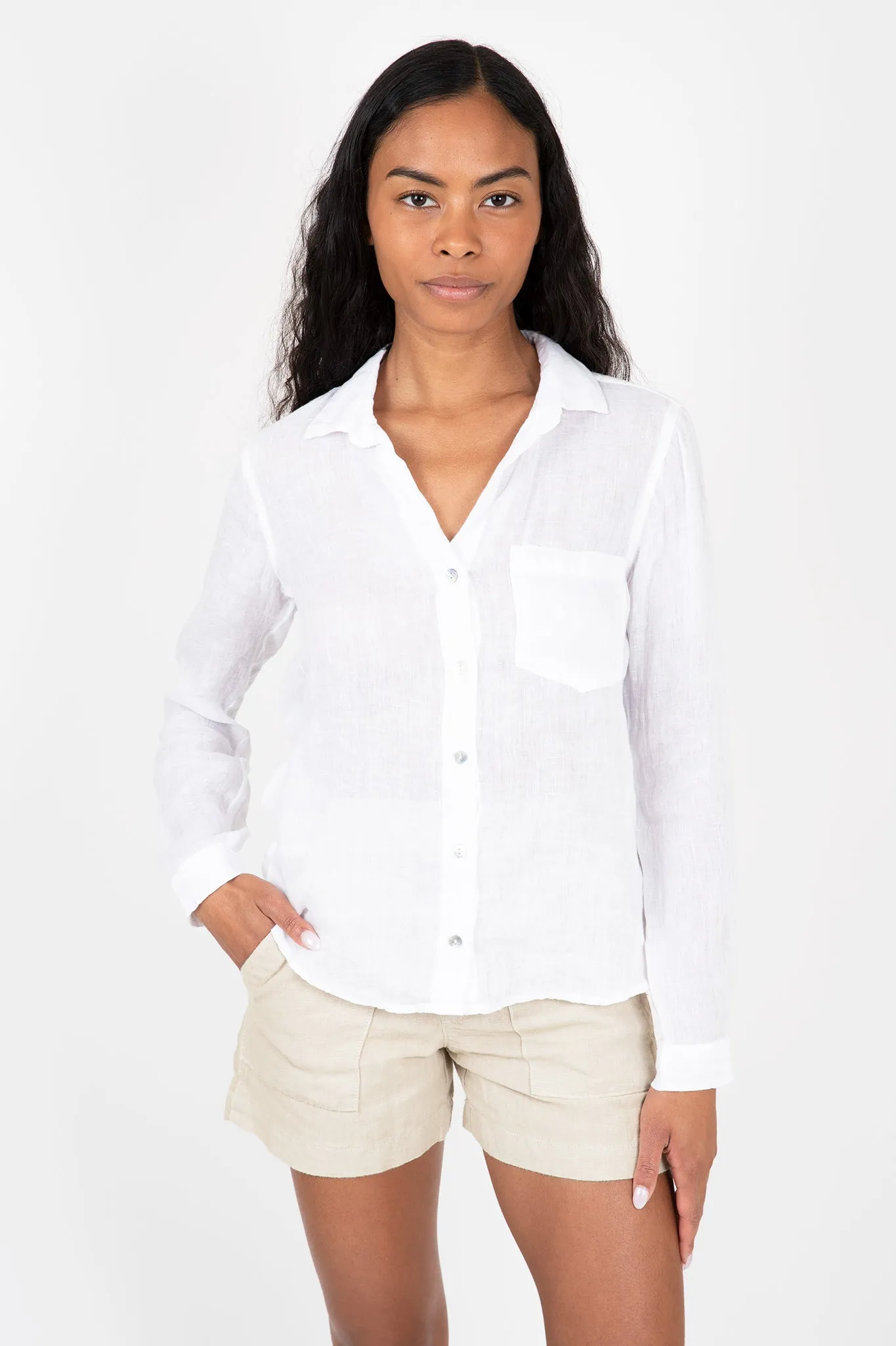 Linen Pocket Button Down sold by Hills Dry Goods