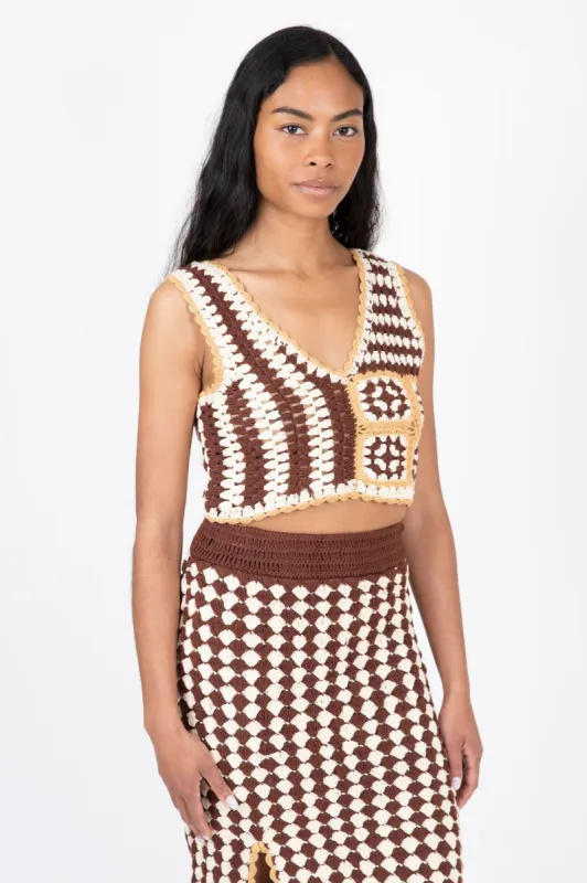 Isla Crochet Top sold by Hills Dry Goods