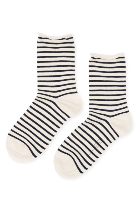 Nautical Stripe Crew sold by Hills Dry Goods