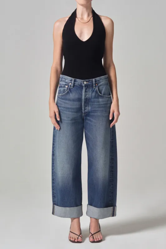 Ayla Baggy Cuffed Crop sold by Hills Dry Goods