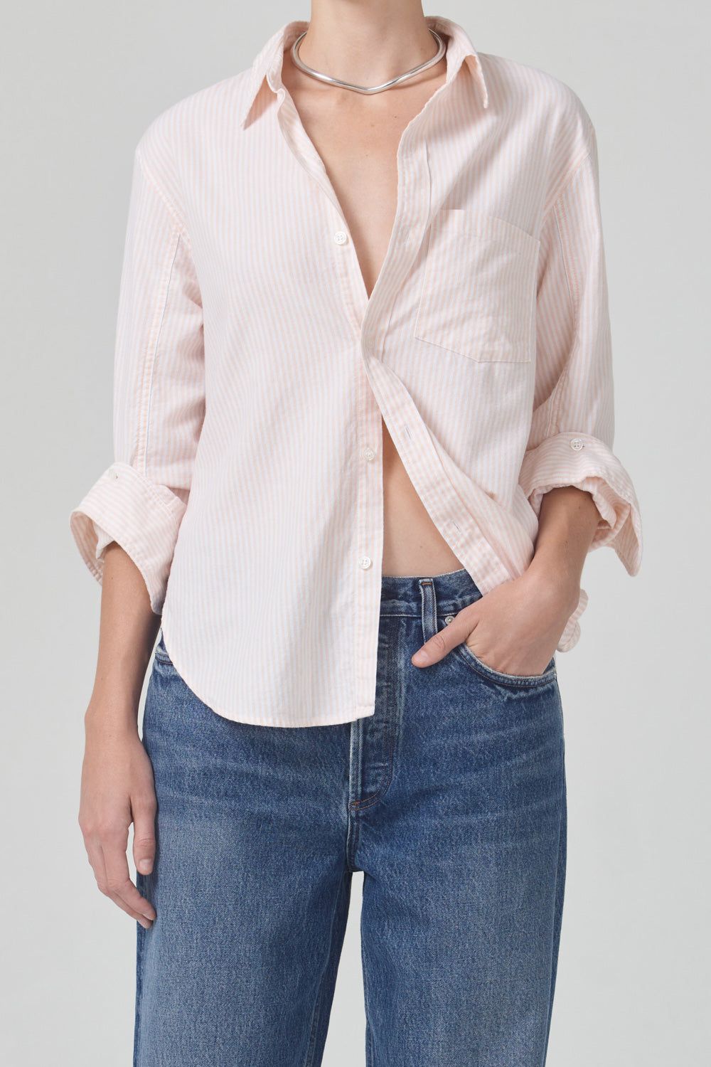 Kayla Shrunken Shirt sold by Hills Dry Goods