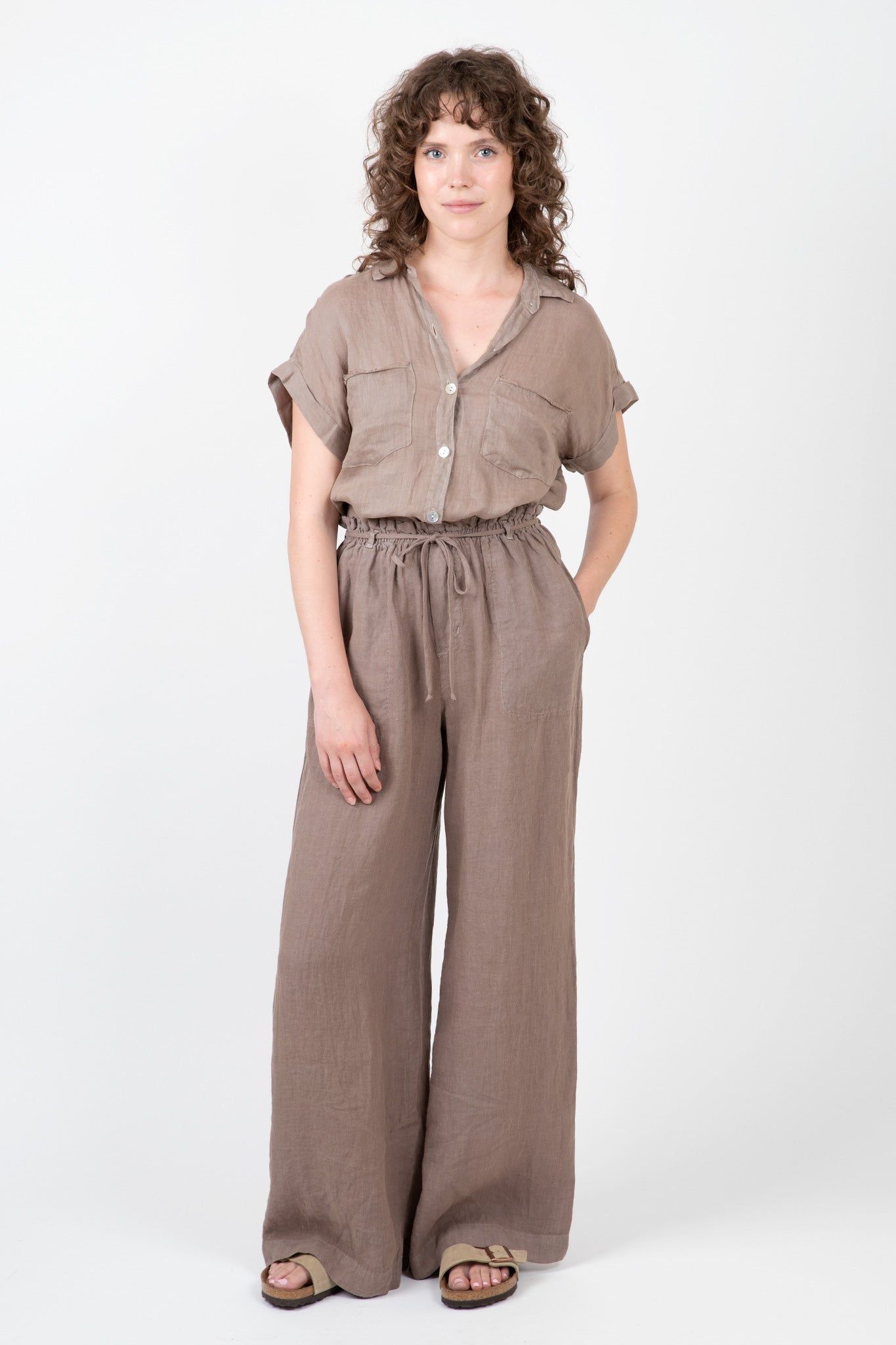 Linen Wide Leg Pant sold by Hills Dry Goods