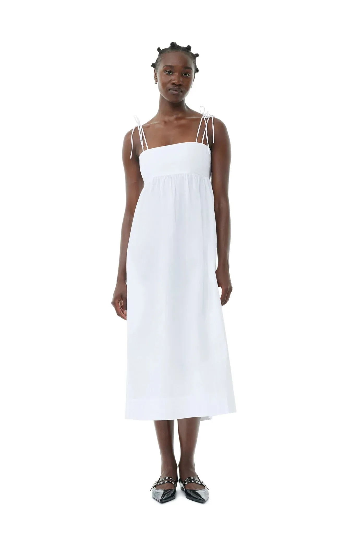 Cotton Poplin String Midi Dress sold by Hills Dry Goods