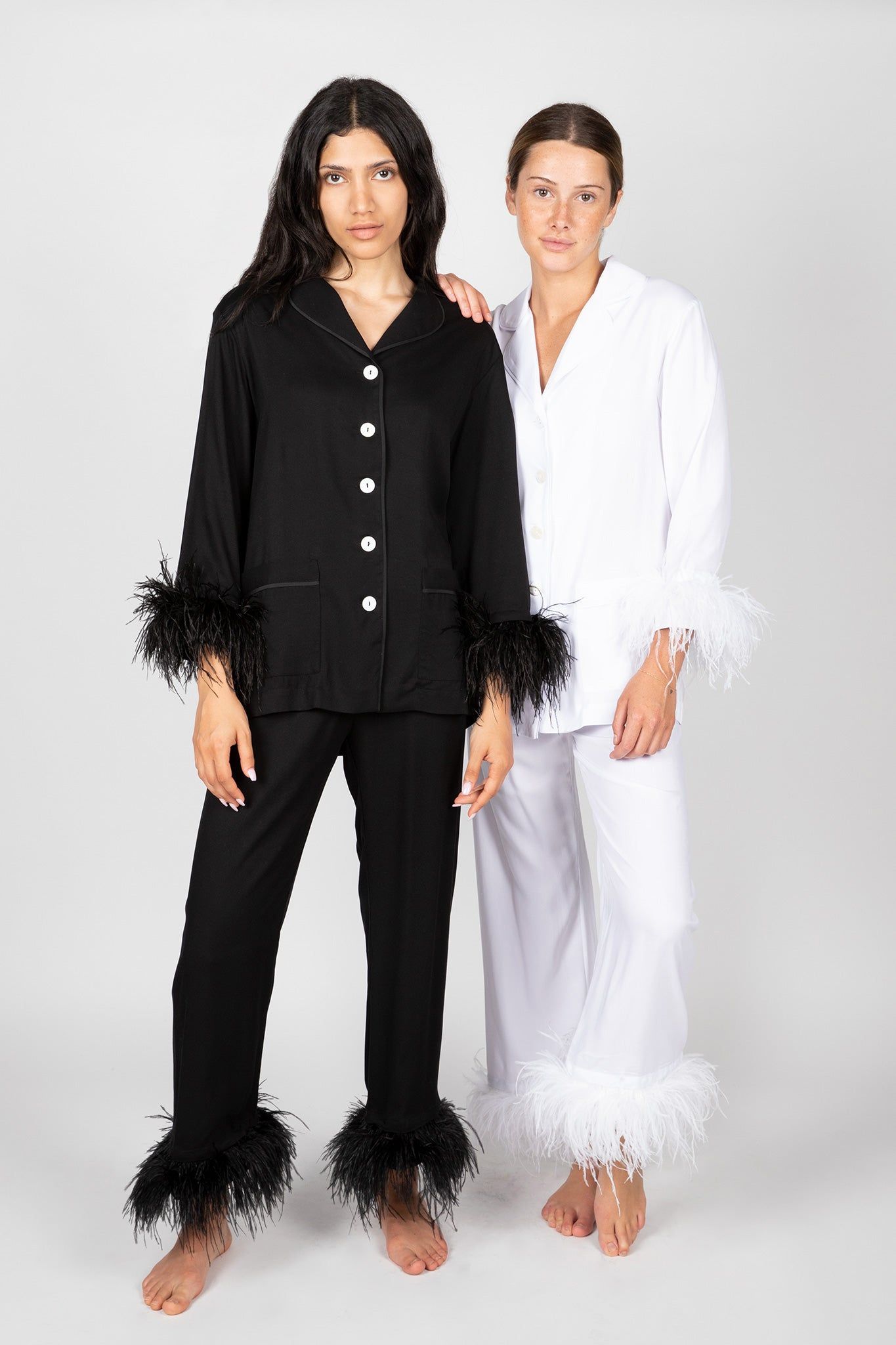 Party Pajamas Set with Double Feathers sold by Hills Dry Goods product image thumbnail 4