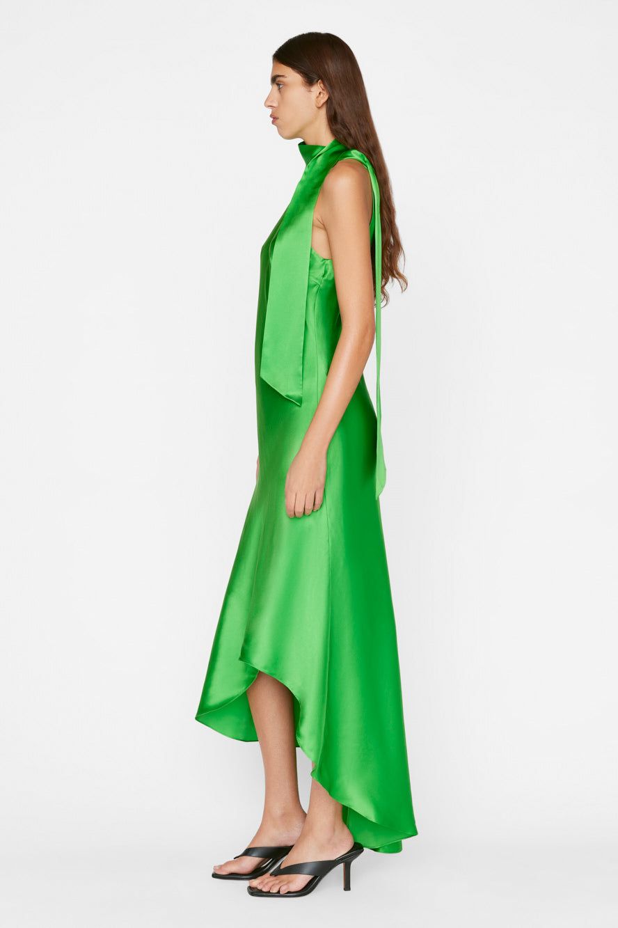 Draped Neck-Tie Halter Dress sold by Hills Dry Goods product image thumbnail 3