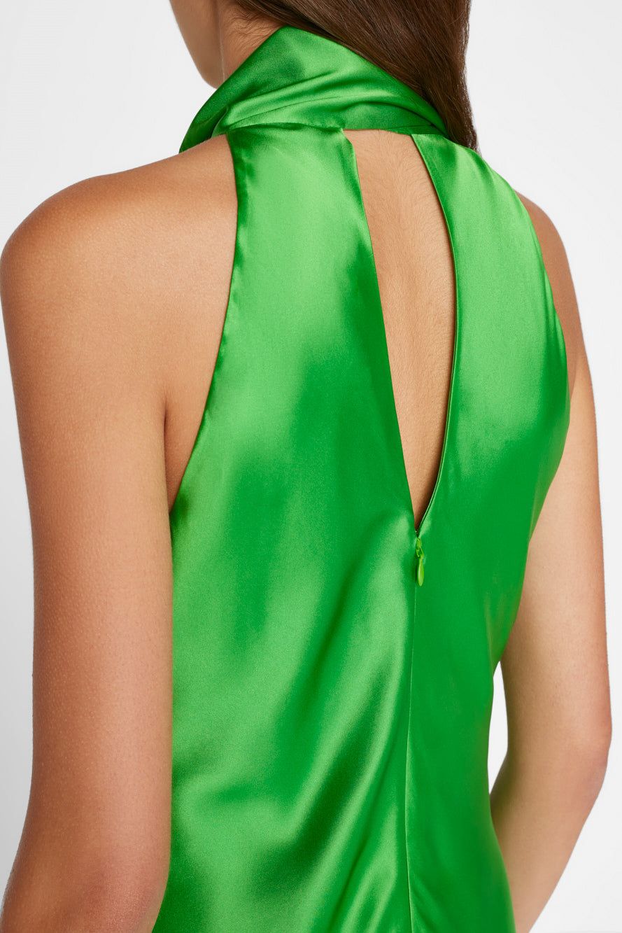 Draped Neck-Tie Halter Dress sold by Hills Dry Goods product image thumbnail 4