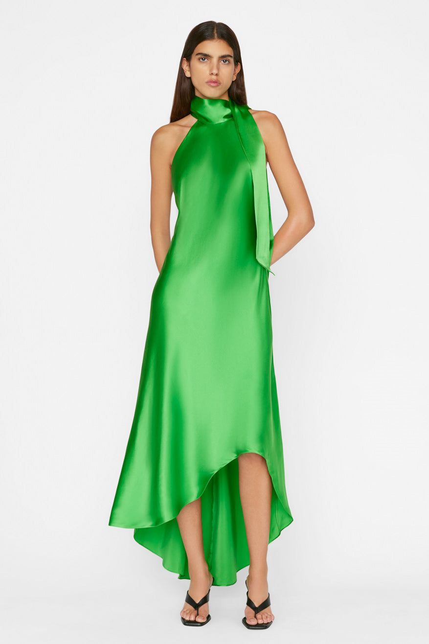 Draped Neck-Tie Halter Dress sold by Hills Dry Goods