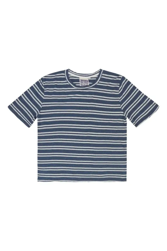 Stripe Silverlake Cropped Tee sold by Hills Dry Goods