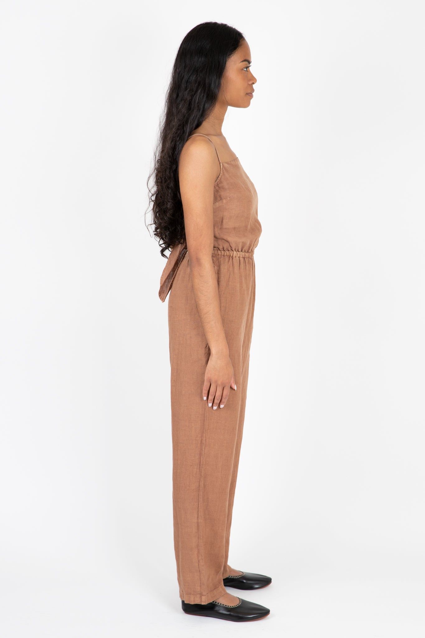 Linen Tie Back Jumpsuit sold by Hills Dry Goods product image thumbnail 3