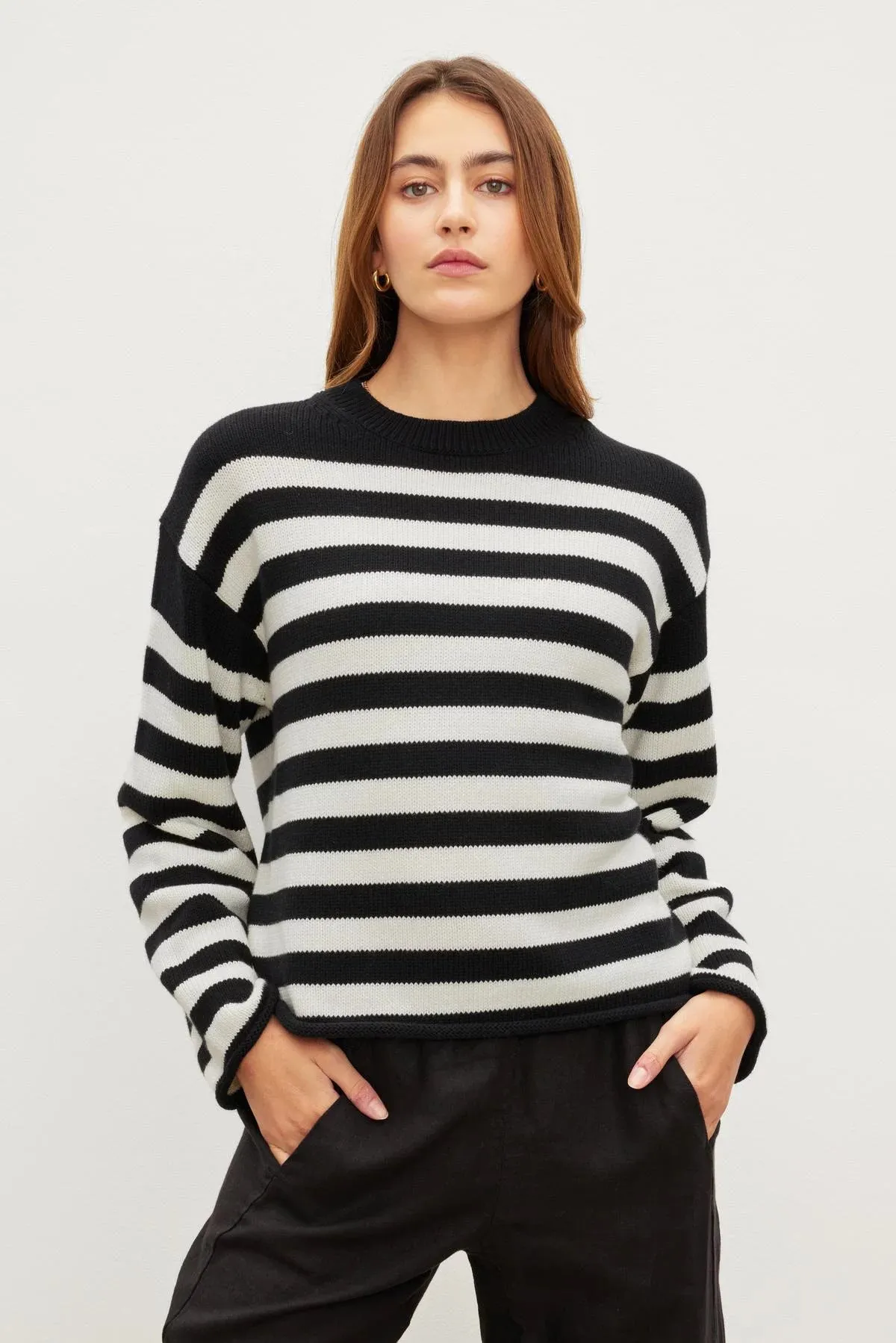Lex Striped Crew Neck Sweater sold by Hills Dry Goods