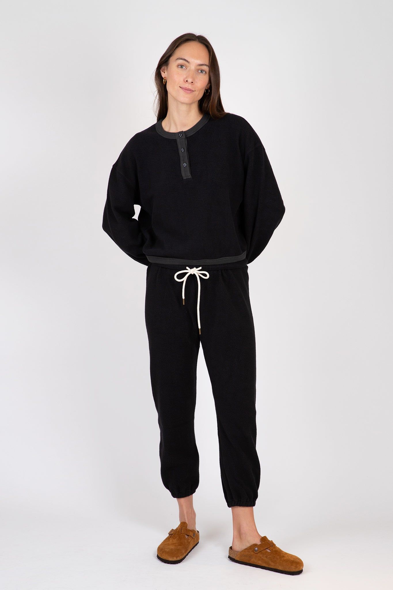 The Fleece Henley Sweatshirt sold by Hills Dry Goods product image thumbnail 2