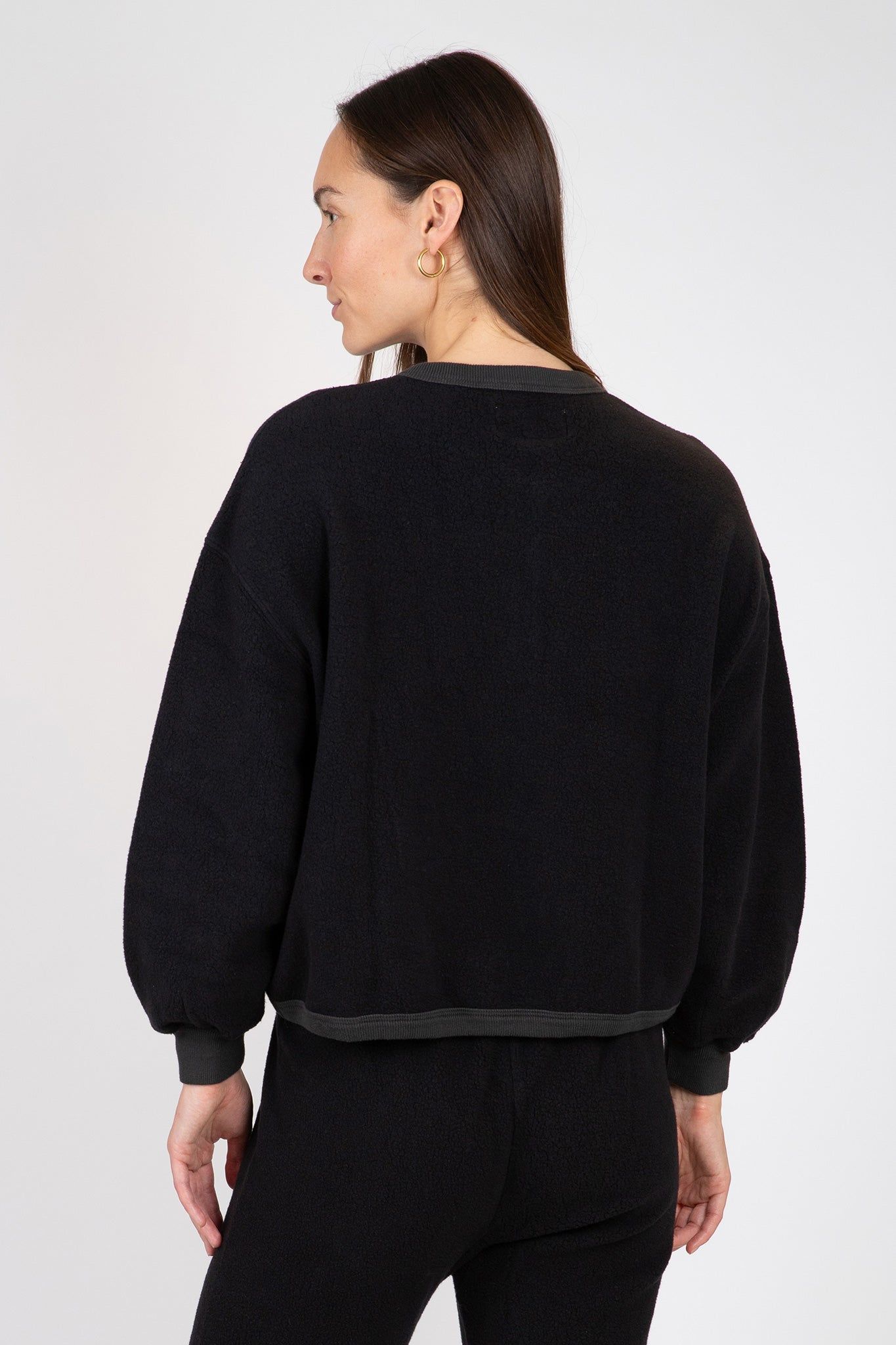 The Fleece Henley Sweatshirt sold by Hills Dry Goods product image thumbnail 4