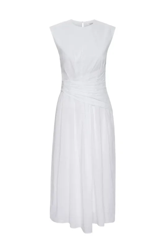 Ruched Sleeveless Midi Dress sold by Hills Dry Goods