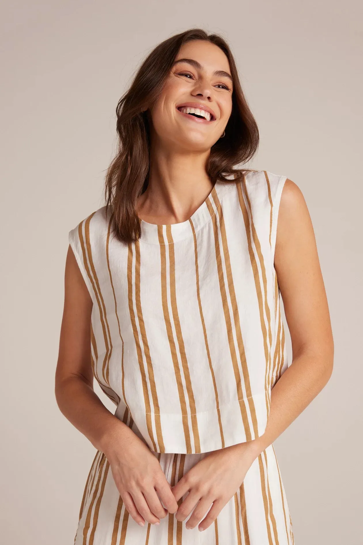 Boxy Button Back Top sold by Hills Dry Goods
