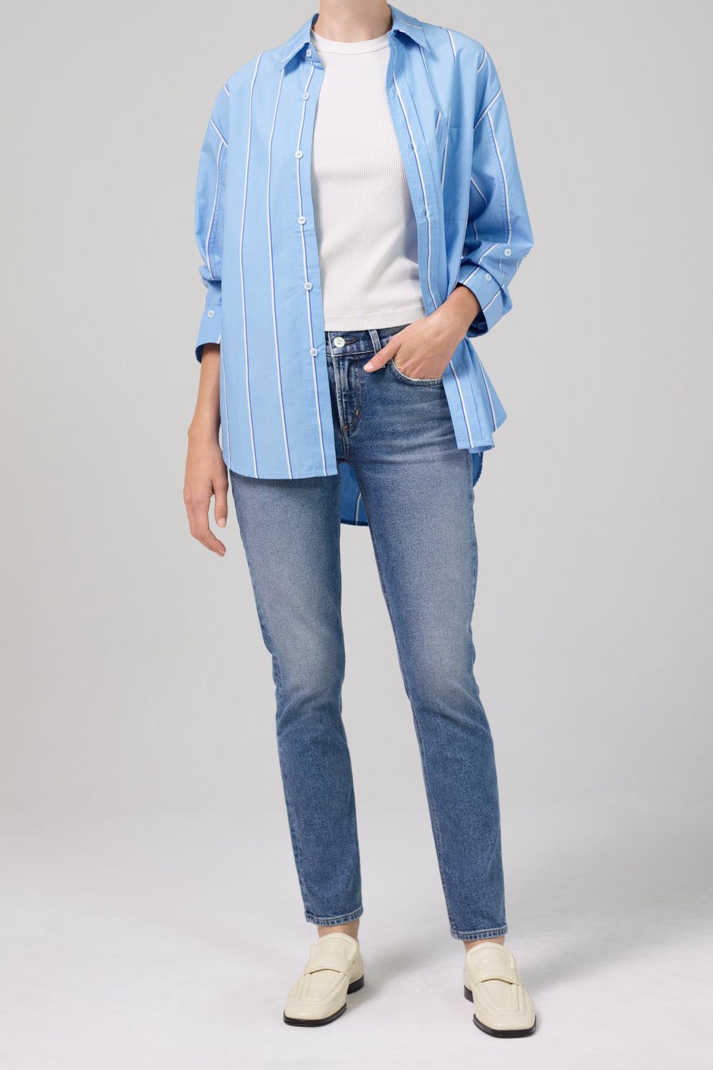 Inga Low Rise Slim sold by Hills Dry Goods