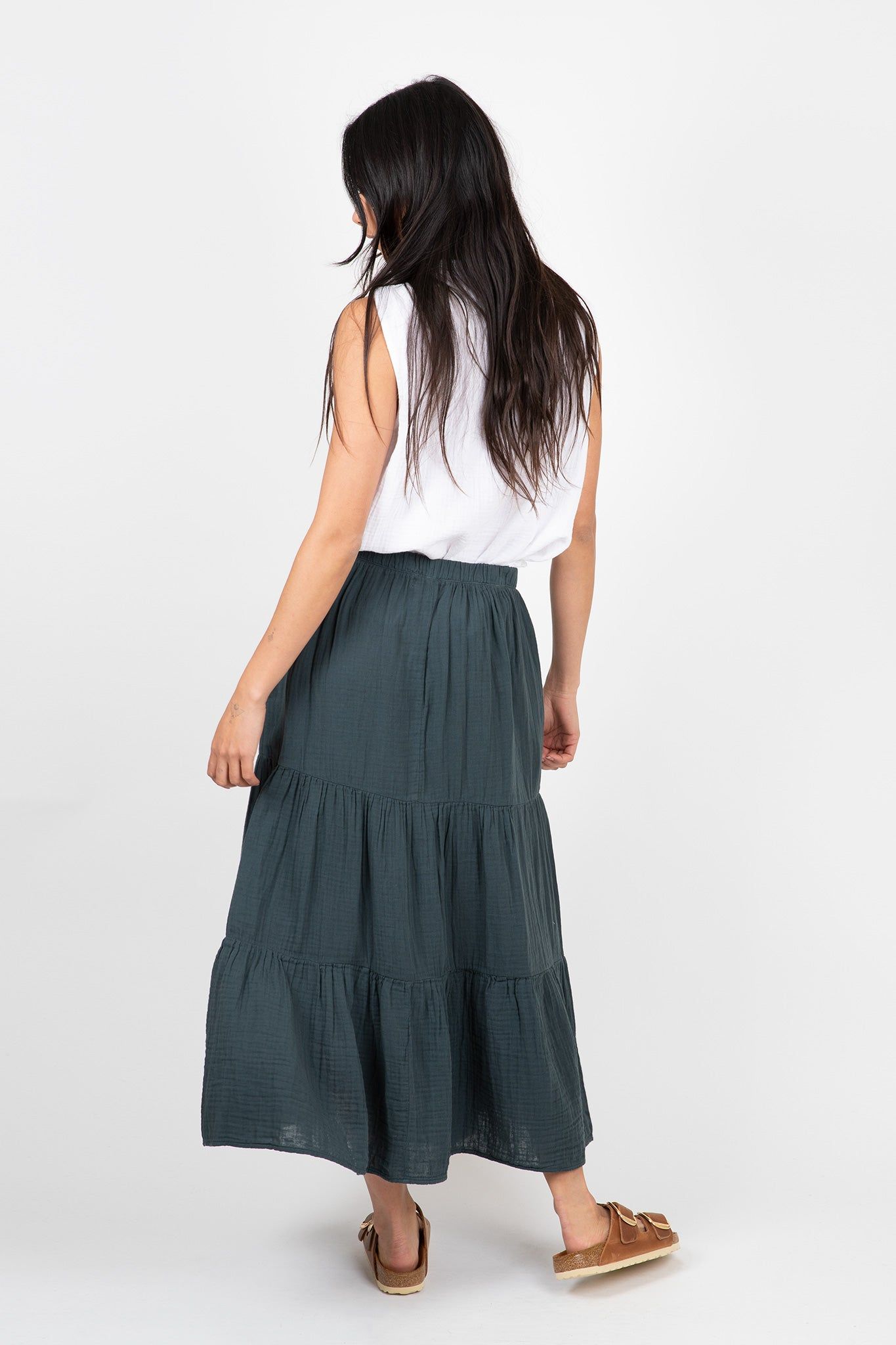 Danielle Cotton Gauze Tiered Skirt sold by Hills Dry Goods product image thumbnail 3