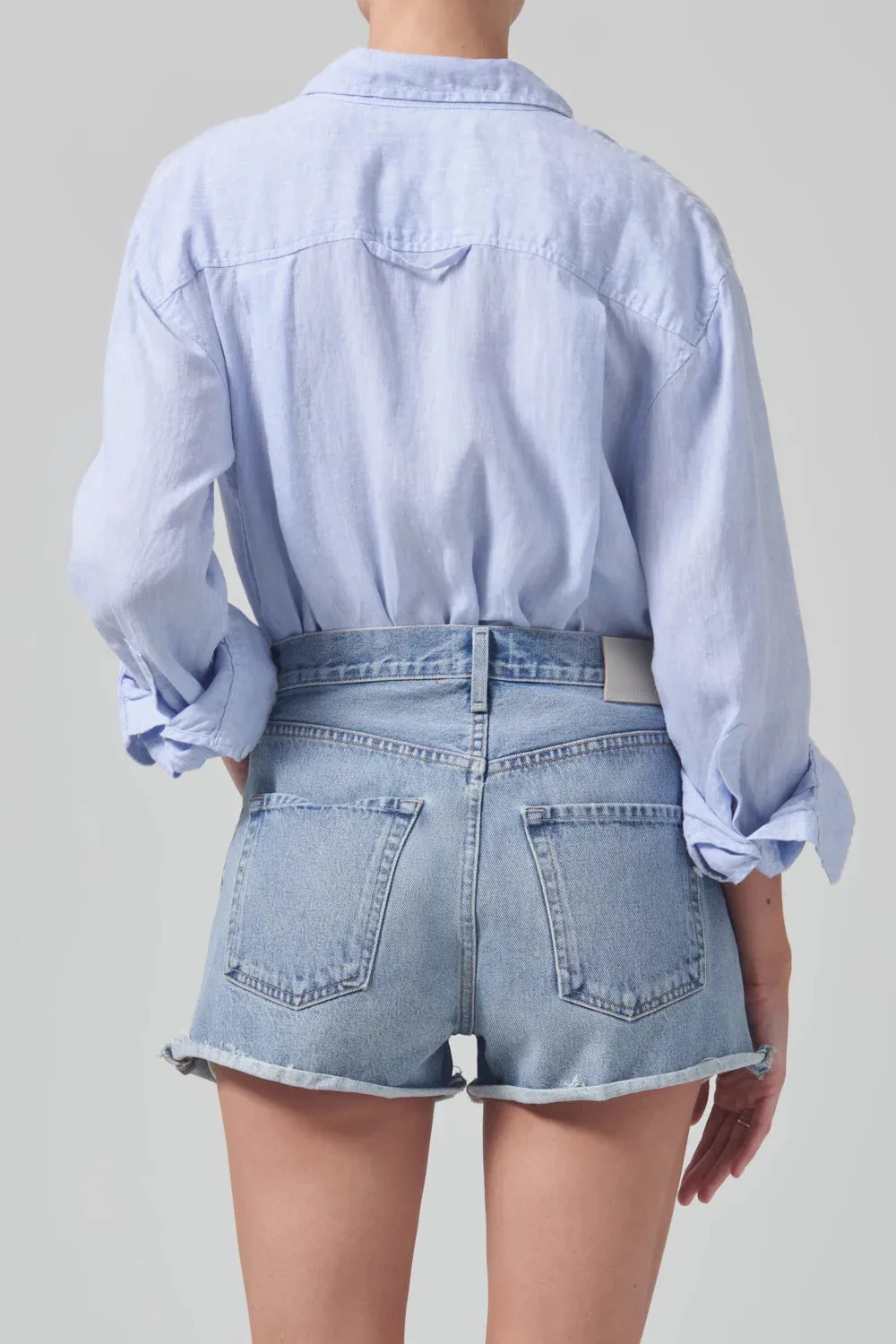 Kayla Shrunken Linen Shirt sold by Hills Dry Goods product image thumbnail 4