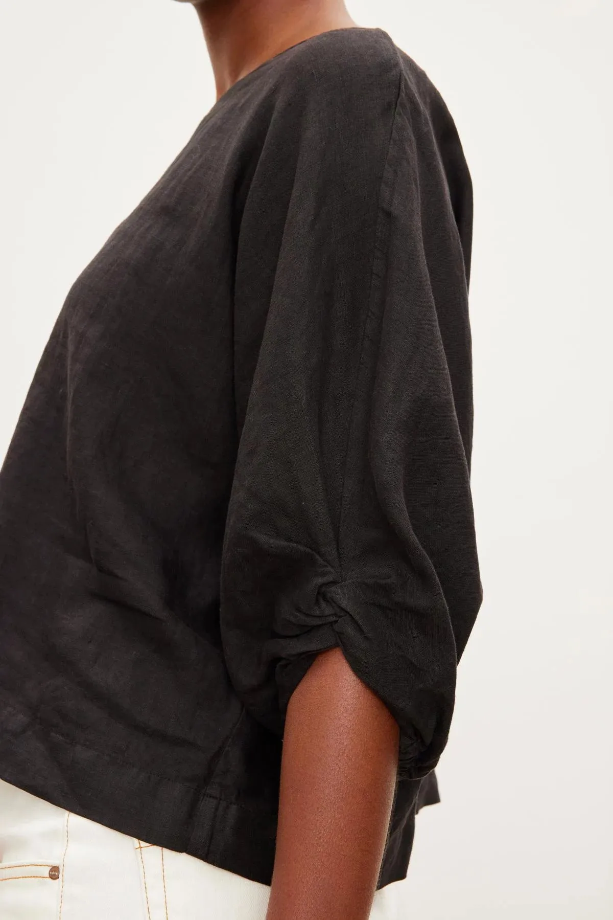 Cass Linen Crew Neck Top sold by Hills Dry Goods product image thumbnail 5