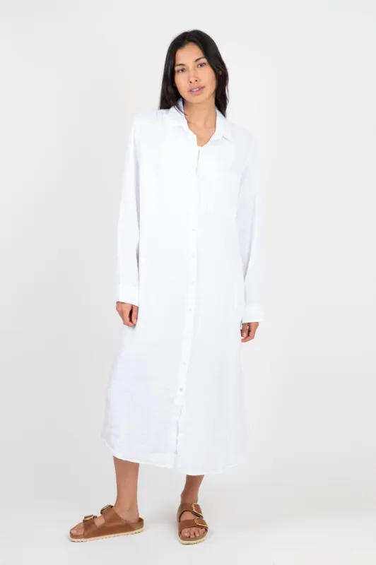 Jora Linen Button-Up Dress sold by Hills Dry Goods