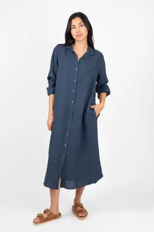 Jora Linen Button-Up Dress sold by Hills Dry Goods