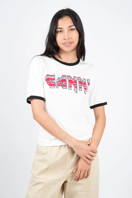 Ganni Fitted T-shirt sold by Hills Dry Goods