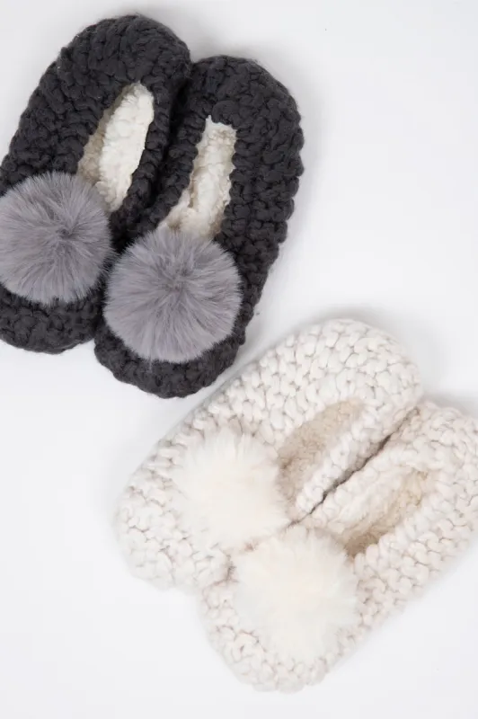 Popcorn Pom Pom Ballerina Slipper sold by Hills Dry Goods