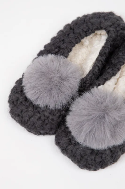 Popcorn Pom Pom Ballerina Slipper sold by Hills Dry Goods