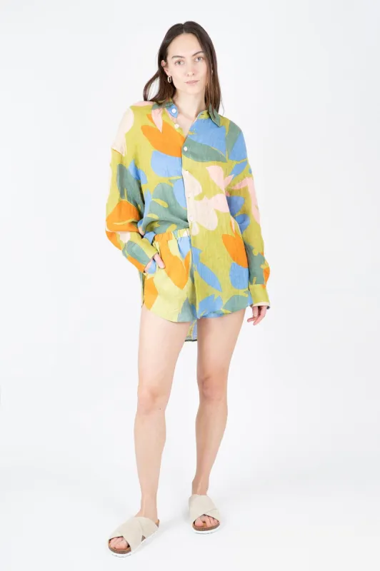 Tallows Linen Short sold by Hills Dry Goods