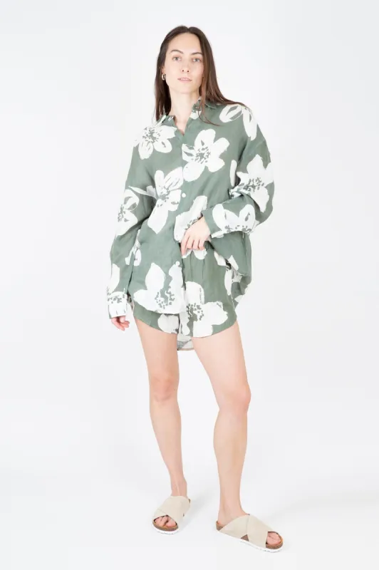 Tallows Linen Short sold by Hills Dry Goods