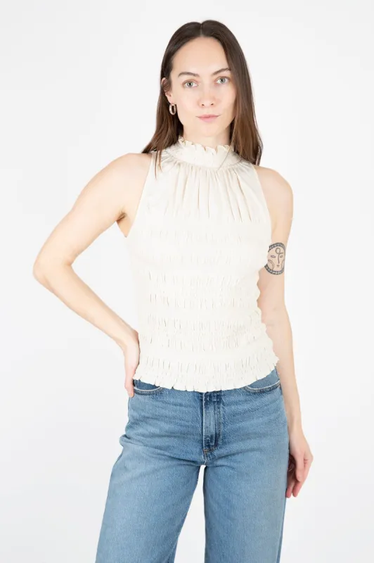 Smocked Knit Halter Top sold by Hills Dry Goods