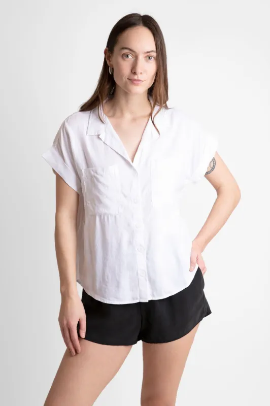 Lucia Short Sleeve Button Down sold by Hills Dry Goods