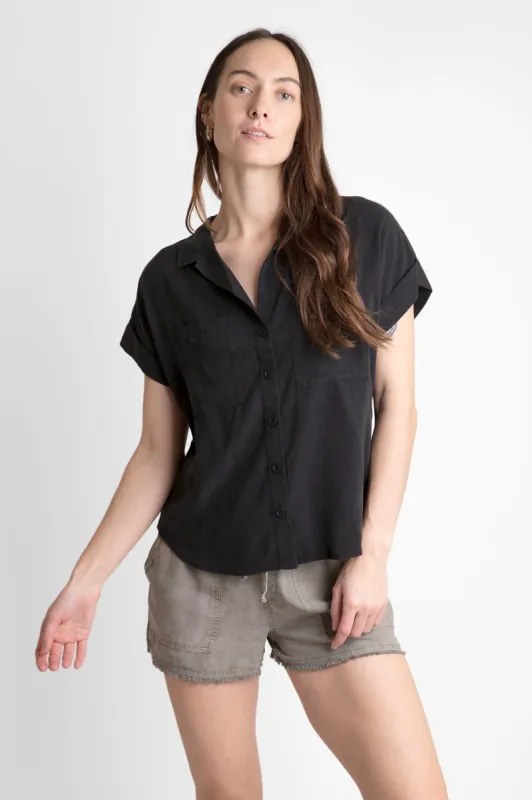 Lucia Short Sleeve Button Down sold by Hills Dry Goods