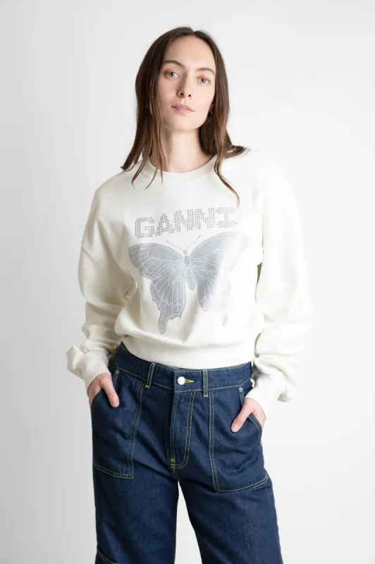 White Butterfly Sweatshirt sold by Hills Dry Goods