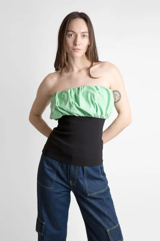 Strapless Taffeta Combo Top sold by Hills Dry Goods