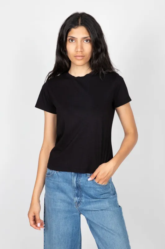 Frankie Jersey Suede Crew Neck Tee sold by Hills Dry Goods