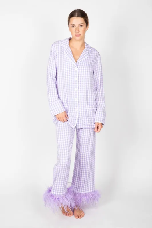 Party Pajamas Set with Feathers sold by Hills Dry Goods